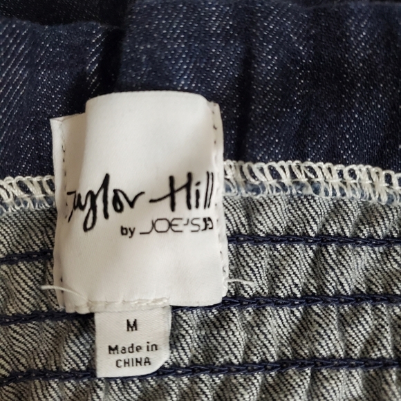 Taylor Hill x Joe's Jeans  Jumpsuit Women M Wide Leg Denim Sweetheart Neckline - Picture 8 of 12